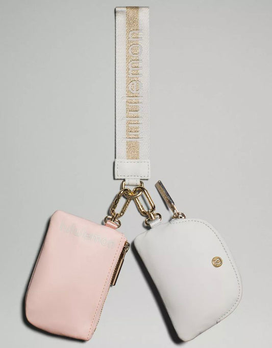 Pink Dual Pouch Wristlet