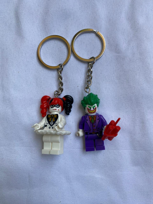 joker&harley quinn keychains