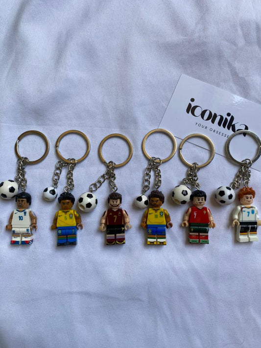 Football Players Keychains