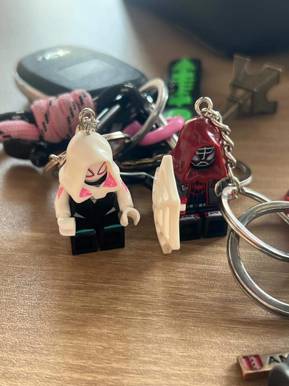Spiderman keychains