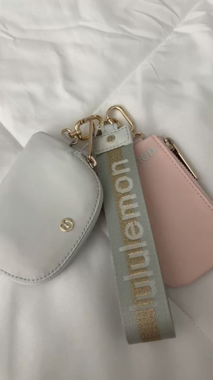 Pink Dual Pouch Wristlet