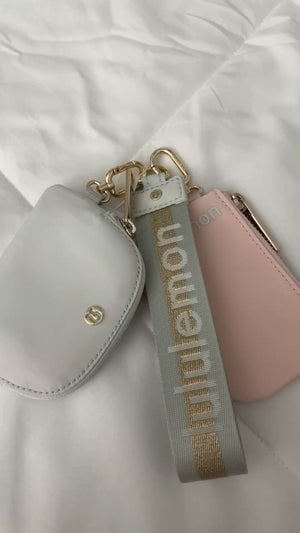 Pink Dual Pouch Wristlet